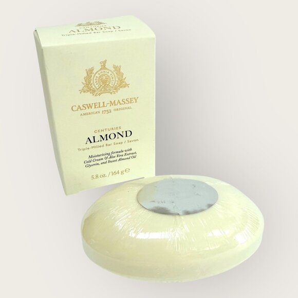 Caswell Massey Centuries Almond Triple Milled Bar Soap 5.8 Oz - Picture 2 of 3